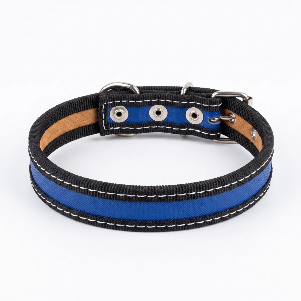 Collar lona azul para perro2 Collar lona azul para perro2