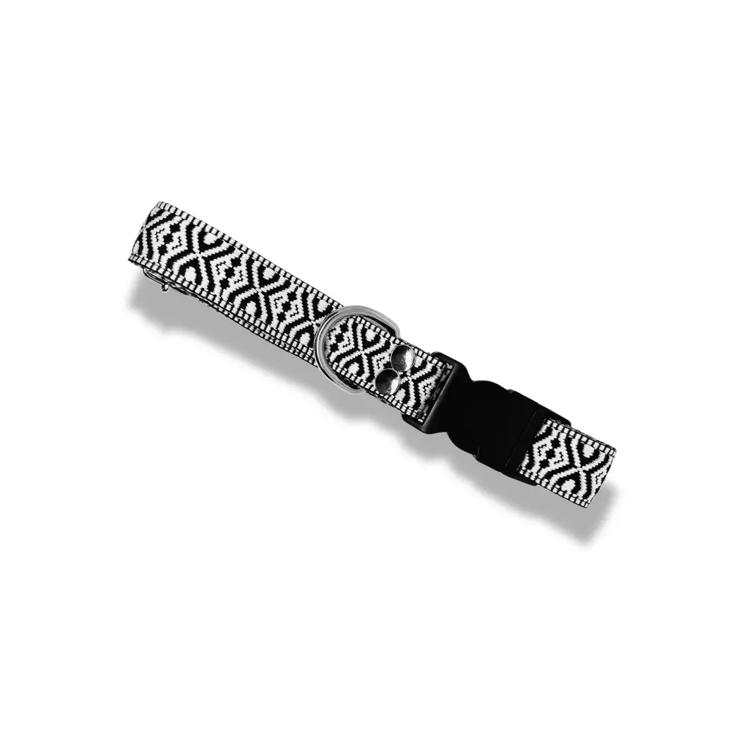 collar-broche-blanco-negro-perro-artesanal-mexicano-tela-resistente-mexico collar-broche-blanco-negro-perro-artesanal-mexicano-tela-resistente-mexico