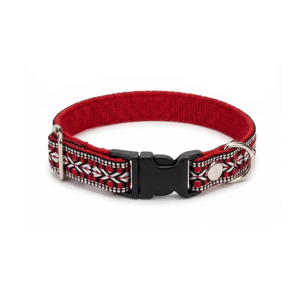 collar-rojoyblanco-perro-artesanal-mexicano-tela-resistente-mexico collar-rojoyblanco-perro-artesanal-mexicano-tela-resistente-mexico